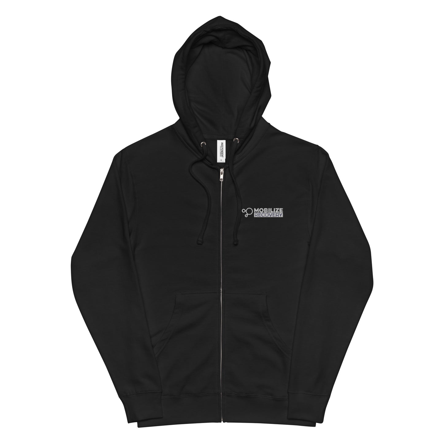 Mobilize Recovery Unisex fleece zip up hoodie